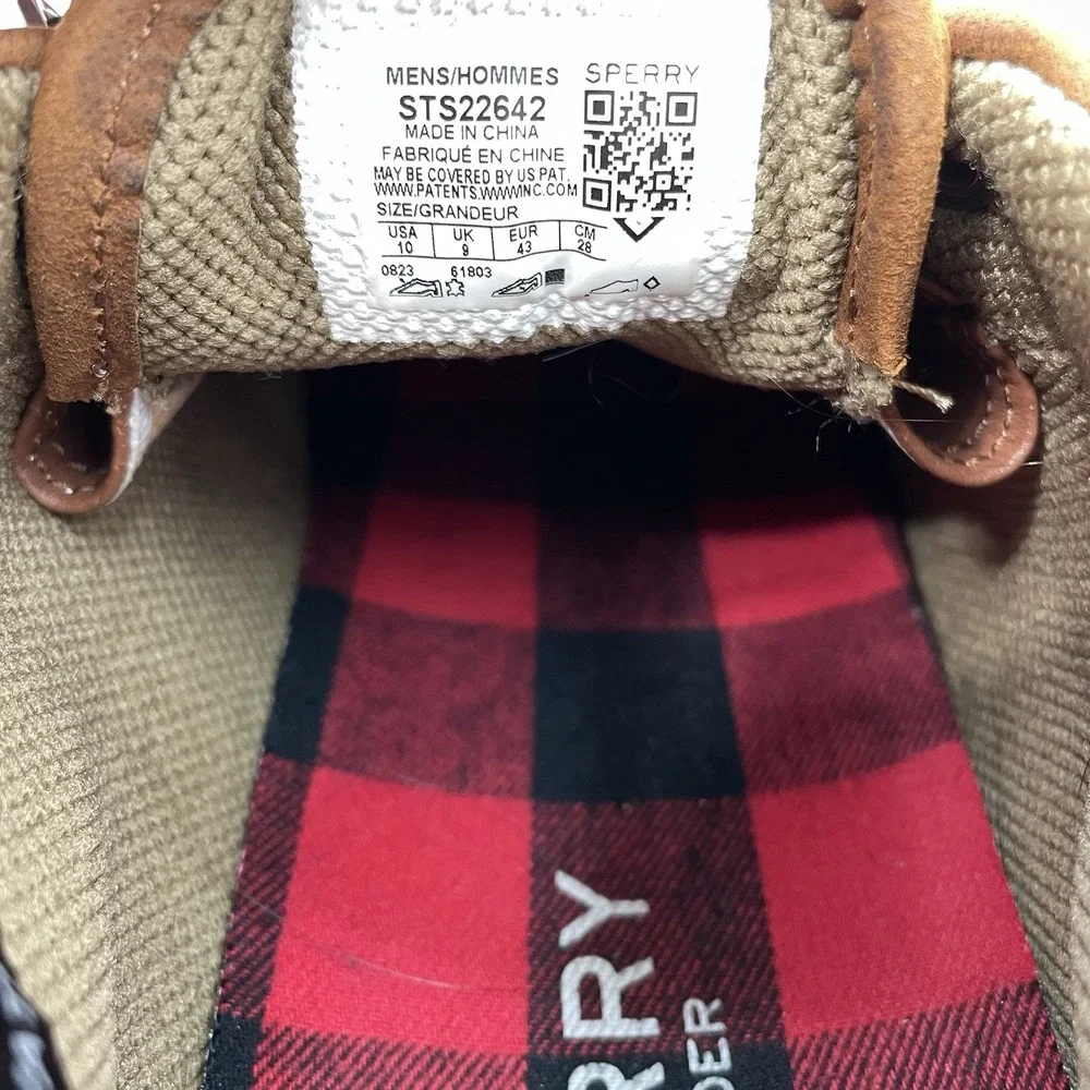 Sperry Striper II Storm Mid Sneaker Chukka Boots Waterproof Leather Brown Men 10